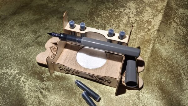 Fountain Pen Stand with Cartridge Storage - Image 2