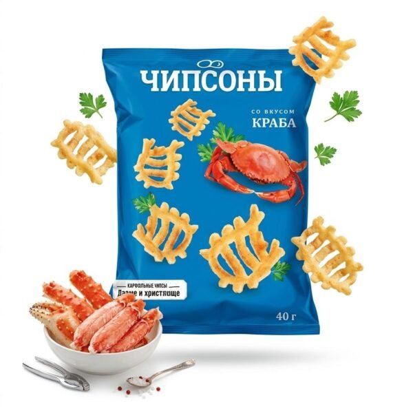 Чипсы Чипсоны со вкусом краба 40 г