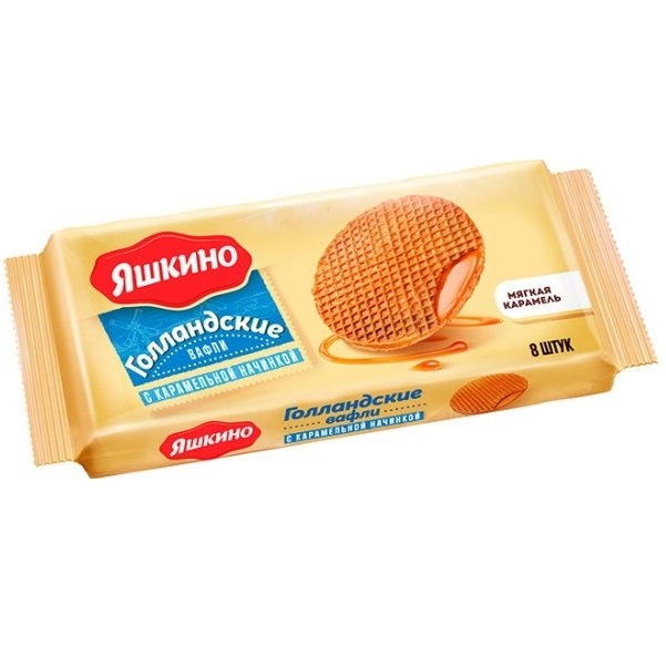 Яшкино вафли «Голландские» с карамелью 290 г