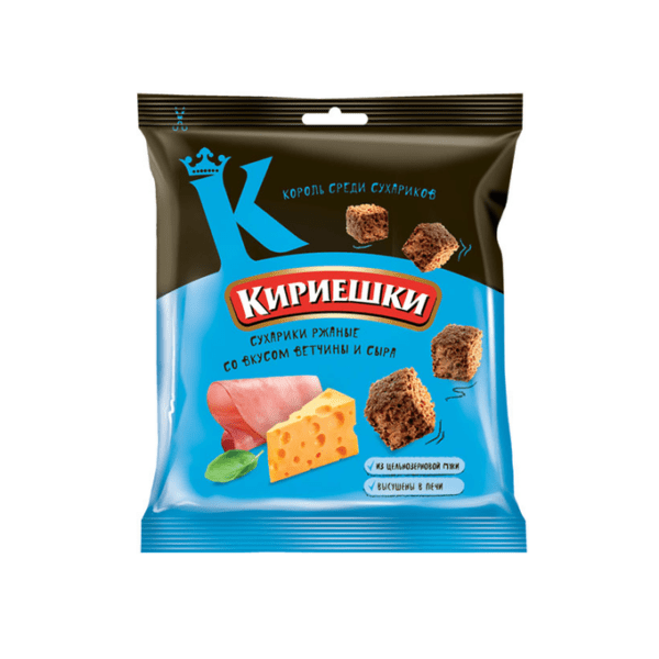 Сухарики Кириешки со вкусом ветчины и сыра 40 г